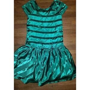 Gymboree Fancy Dalmation Gem Ottoman Striped Dress Size 10